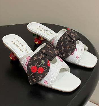 Kitlife Louis Vuitton × TM Cherie Cherry Slides White