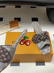 Kitlife Louis Vuitton × TM Cherie Cherry Slides Grey Denim - 6