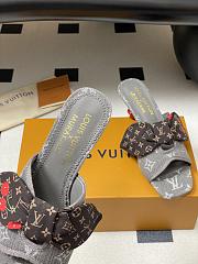 Kitlife Louis Vuitton × TM Cherie Cherry Slides Grey Denim - 2