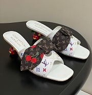 Kitlife Louis Vuitton × TM Cherie Cherry Slides White Multicolor - 1