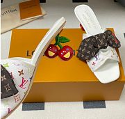 Kitlife Louis Vuitton × TM Cherie Cherry Slides White Multicolor - 2