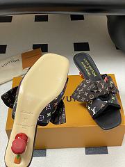 Kitlife Louis Vuitton × TM Cherie Cherry Slides Black Multicolor - 3