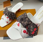 Kitlife Louis Vuitton × TM Cherie Cherry Slides White Red - 6