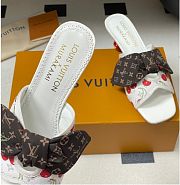 Kitlife Louis Vuitton × TM Cherie Cherry Slides White Red - 3