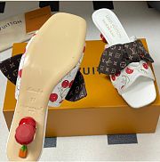 Kitlife Louis Vuitton × TM Cherie Cherry Slides White Red - 2