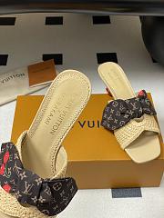 Kitlife Louis Vuitton × TM Cherie Cherry Slides Beige Raffia - 4