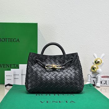Kitlife Bottega Veneta Andiamo Small Bag Black - 25x22x10.5cm