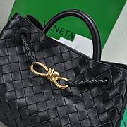 Kitlife Bottega Veneta Andiamo Small Bag Black - 25x22x10.5cm - 2