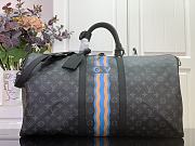 Kitlife Louis Vuitton Bandoulière Keepall 55 Bandoulière Monogram Black & Blue 31x26x55cm - 1