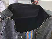 Kitlife Louis Vuitton Bandoulière Keepall 55 Bandoulière Monogram Black & Blue 31x26x55cm - 2