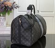 Kitlife Louis Vuitton Bandoulière Keepall 55 Bandoulière Monogram Black & Blue 31x26x55cm - 5