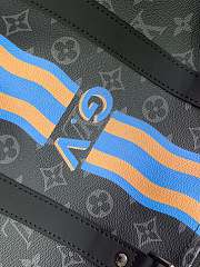 Kitlife Louis Vuitton Bandoulière Keepall 55 Bandoulière Monogram Black & Blue 31x26x55cm - 6