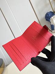 Kitlife Louis Vuitton Multifunctional Card Holder Wallet Brown & Red 12x10x5cm - 4