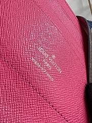 Kitlife Louis Vuitton Multifunctional Card Holder Wallet Brown & Fuchsia 12x10x5cm - 2