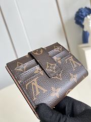 Kitlife Louis Vuitton Multifunctional Card Holder Wallet Brown & Pink 12x10x5cm - 3