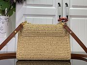 Kitlife Louis Vuitton Twist PM Slim Bag Beige Raffia M14309 15x7x19cm - 4