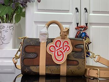 Kitlife Louis Vuitton Keepall Bandoulière 25 Bag Brown Monogram and Damier Canvas M15428 25x15x11cm