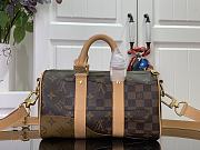 Kitlife Louis Vuitton Keepall Bandoulière 25 Bag Brown Monogram and Damier Canvas M15428 25x15x11cm - 6