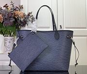 Killife Louis Vuitton Neverfull MM Bag Blue Epi Leather M14856 31x28x14cm - 1