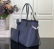 Killife Louis Vuitton Neverfull MM Bag Blue Epi Leather M14856 31x28x14cm - 6