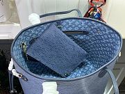 Killife Louis Vuitton Neverfull MM Bag Blue Epi Leather M14856 31x28x14cm - 3