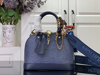 Kitlife Louis Vuitton Alma BB Bag Blue Epi Leather M14853 23.5x17.5x11.5cm