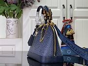 Kitlife Louis Vuitton Alma BB Bag Blue Epi Leather M14853 23.5x17.5x11.5cm - 3