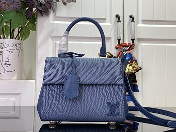 Kitlife Louis Vuitton Cluny Bag Blue Epi Leather M14855 20x16x7.5cm