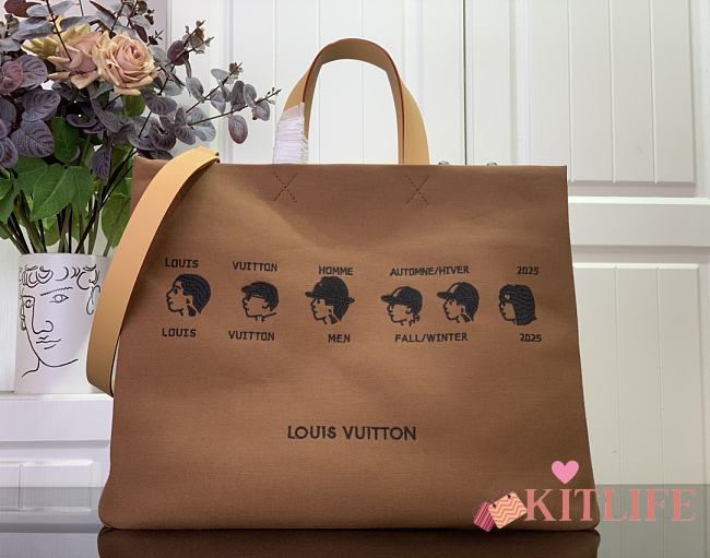 Kitlife Louis Vuitton Nigo Bag Brown M15220 40x32x16cm - 1
