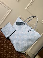 Kitlife Louis Vuitton Neverfull Damier Blue Denim Bag N00198 38x23x60cm - 5
