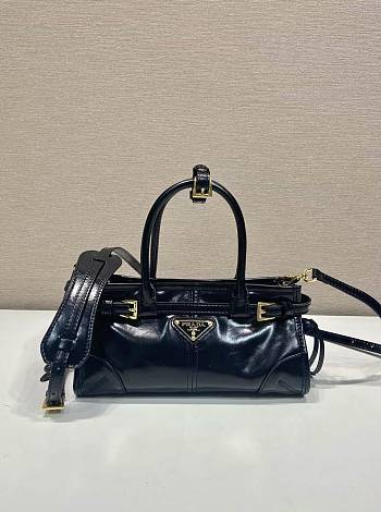 Kitlife Prada Bonnie Black Leather Bag 1BA486 23.5x12x9cm