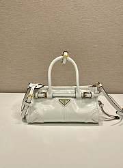 Kitlife Prada Bonnie White Leather Bag 1BA486 23.5x12x9cm - 1