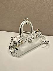Kitlife Prada Bonnie White Leather Bag 1BA486 23.5x12x9cm - 5