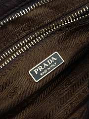 Kitlife Prada Bonnie Dark Brown Leather Bag 1BA486 23.5x12x9cm - 2
