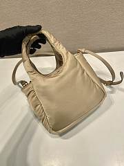 Kitlife Prada Padded Re-Nylon Beige Mini Bag With Bow 1BA359 18x15.5x10cm - 6