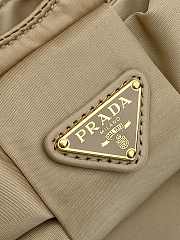 Kitlife Prada Padded Re-Nylon Beige Mini Bag With Bow 1BA359 18x15.5x10cm - 5