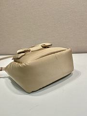 Kitlife Prada Padded Re-Nylon Beige Mini Bag With Bow 1BA359 18x15.5x10cm - 4
