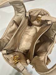 Kitlife Prada Padded Re-Nylon Beige Mini Bag With Bow 1BA359 18x15.5x10cm - 3