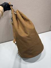 Kitlife Prada Canvas Drawstring Duffel Bag Brown 2VY011 34x55x34cm - 2