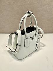 Kitlife Prada Double Saffiano White Leather Bag 1BG443 25x18.5x12.5cm - 4
