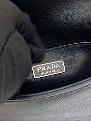 Kitlife Prada Saffiano Black Leather Shoulder Bag 2VD061 18x12.5x2.5cm - 6