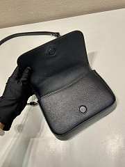 Kitlife Prada Saffiano Black Leather Shoulder Bag 2VD061 18x12.5x2.5cm - 4