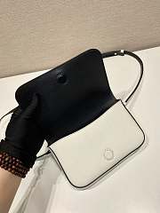 Kitlife Prada Saffiano White Leather Shoulder Bag 2VD061 18x12.5x2.5cm - 5