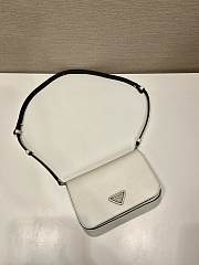 Kitlife Prada Saffiano White Leather Shoulder Bag 2VD061 18x12.5x2.5cm - 4