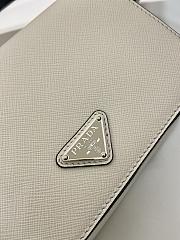 Kitlife Prada Saffiano White Leather Shoulder Bag 2VD061 18x12.5x2.5cm - 3