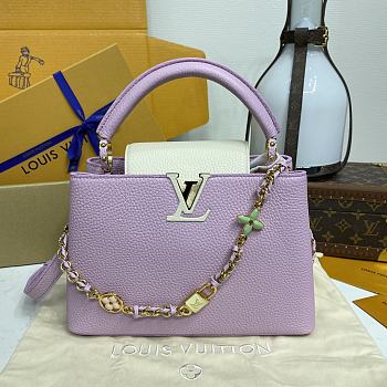 Kitlife Louis Vuitton Capucines BB Bag Purple M23951 27x18x9cm