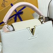 Kitlife Louis Vuitton Capucines BB Bag White M11343 27x18x9cm  - 6