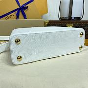 Kitlife Louis Vuitton Capucines BB Bag White M11343 27x18x9cm  - 5