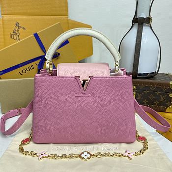 Kitlife Louis Vuitton Capucines BB Bag Pink M22375 27x18x9cm