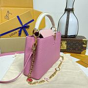 Kitlife Louis Vuitton Capucines BB Bag Pink M22375 27x18x9cm - 6